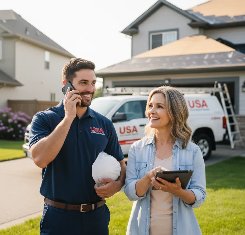 USA Roof Repair Experts customer support in Harwinton